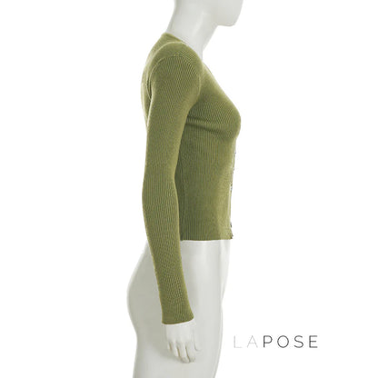 Quetzalli Button-Up Knit Top