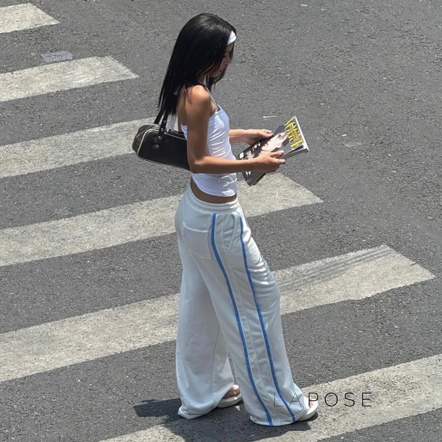Raeya White Knit Pants