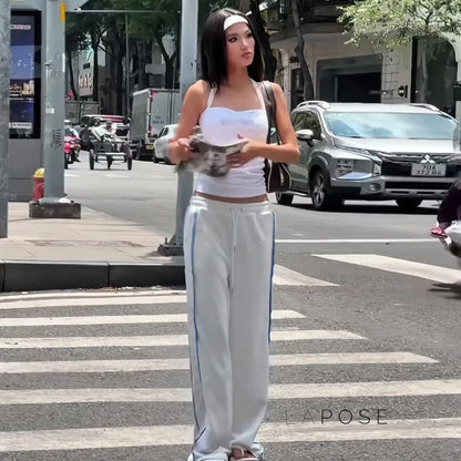 Raeya White Knit Pants