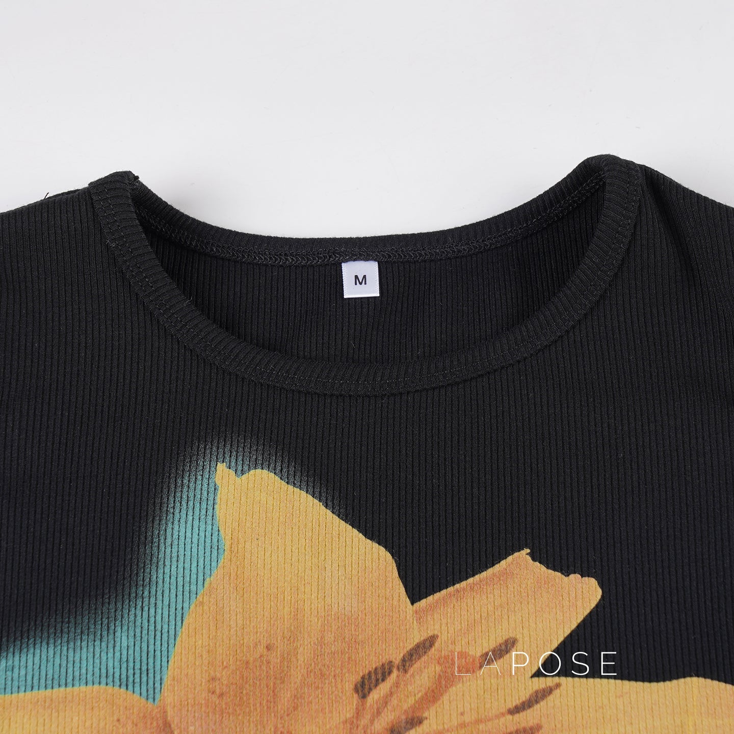 Razan Abstract Print Crop Top