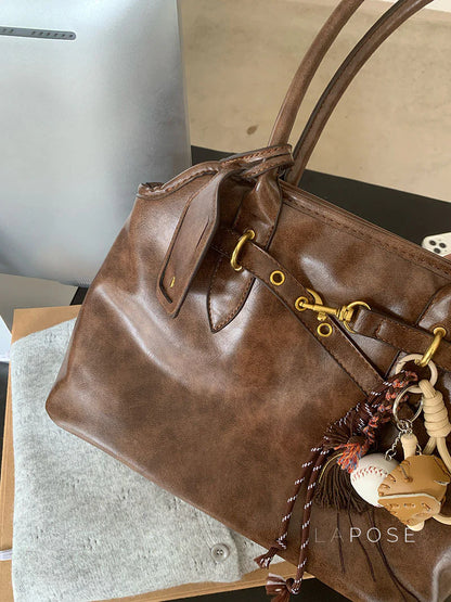 Ripley Briefcase Faux Leather Bag