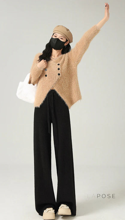 Ryanne Cozy Wide-Leg Pants