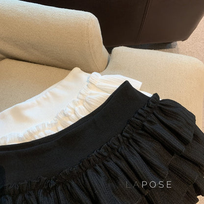 Sania A-Line Tiered Mini Skirt