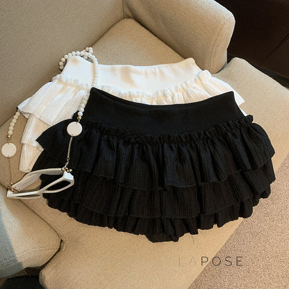 Sania A-Line Tiered Mini Skirt