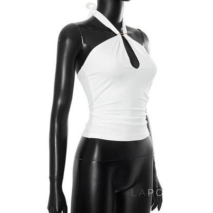 Sanya Metal Ring Halter Top