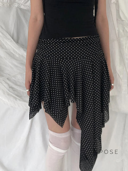 Sephora Asymmetric Polka Skirt