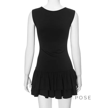 Shae Contrast Floral Mini Dress