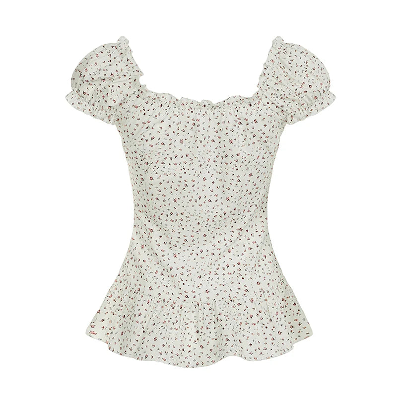Shaylee Floral Puff Sleeve Blouse