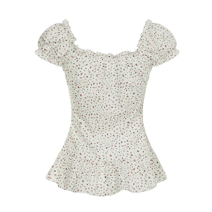 Shaylee Floral Puff Sleeve Blouse