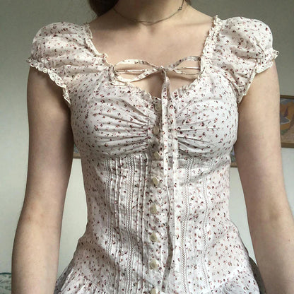 Shaylee Floral Puff Sleeve Blouse