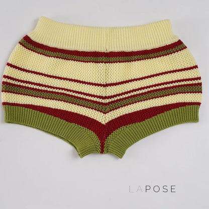 Silvia Striped Knit Shorts