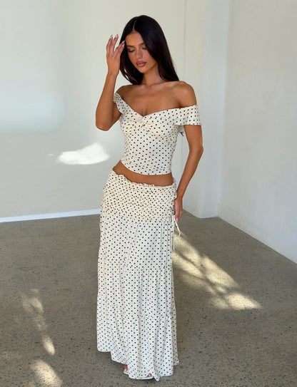Soleil Polka Dot Ruffle Set