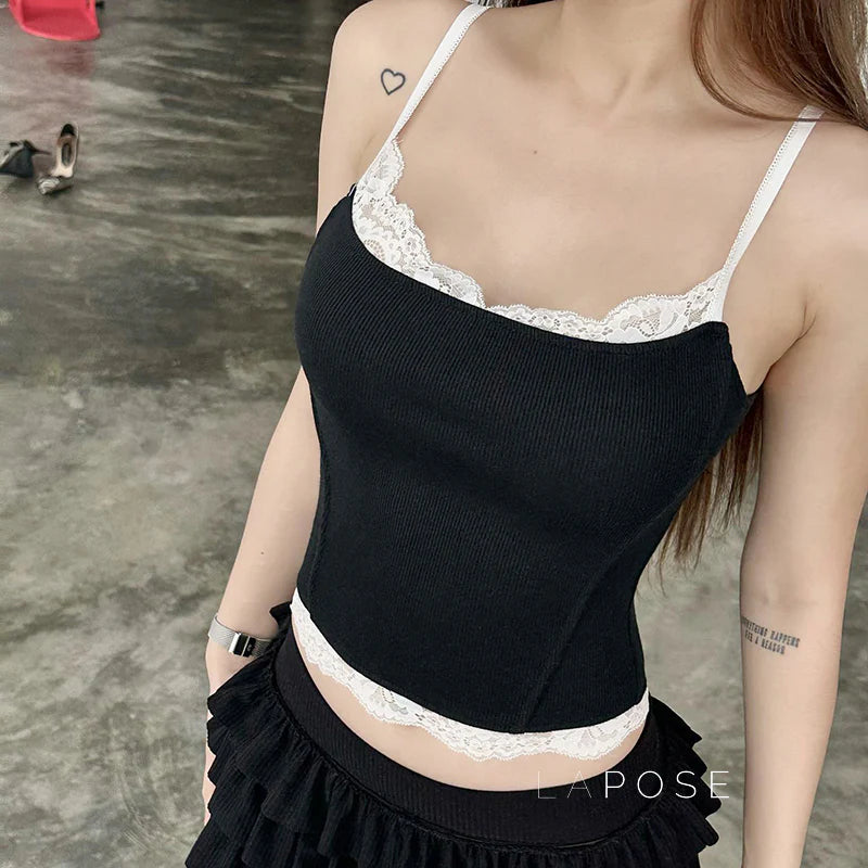 Talynn Black Lace Camisole