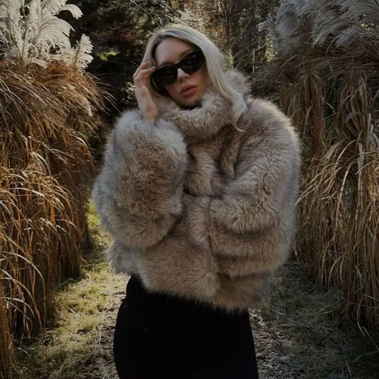 Thea Plush Faux Fur Jacket