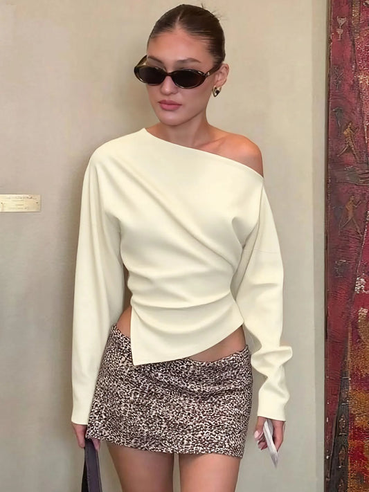 Valkyrie Asymmetric Slit Top