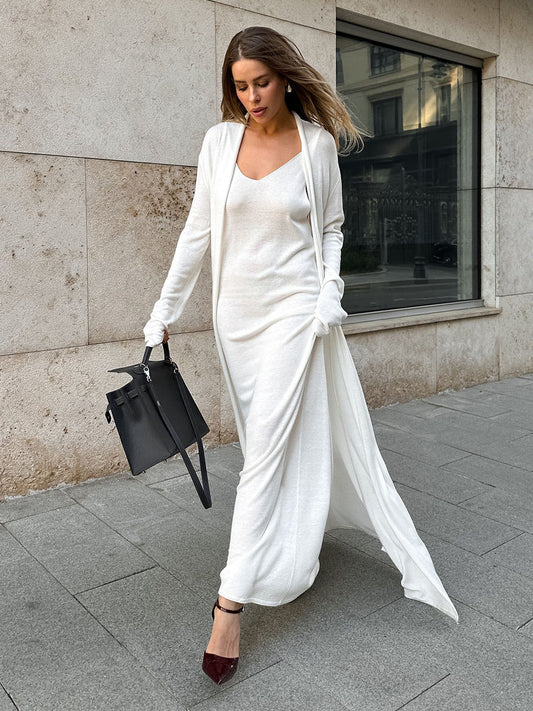 Xandria Knitted Lounge Dress Set