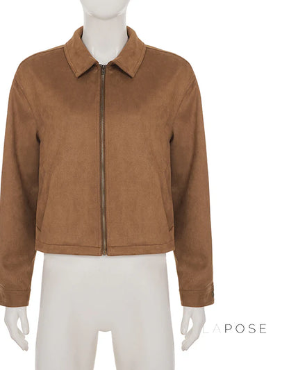 Yanelly Lapel Cropped Jacket