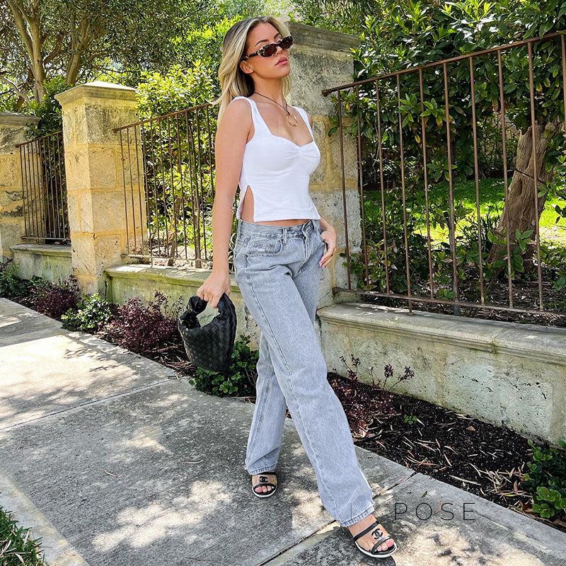 Ziona Square Neck Crop Top