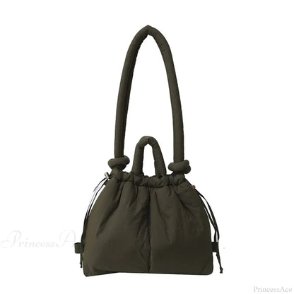 Large Capacity Puffer Nylon Tote Handbag Designer