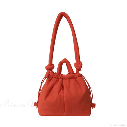 Large Capacity Puffer Nylon Tote Handbag Designer