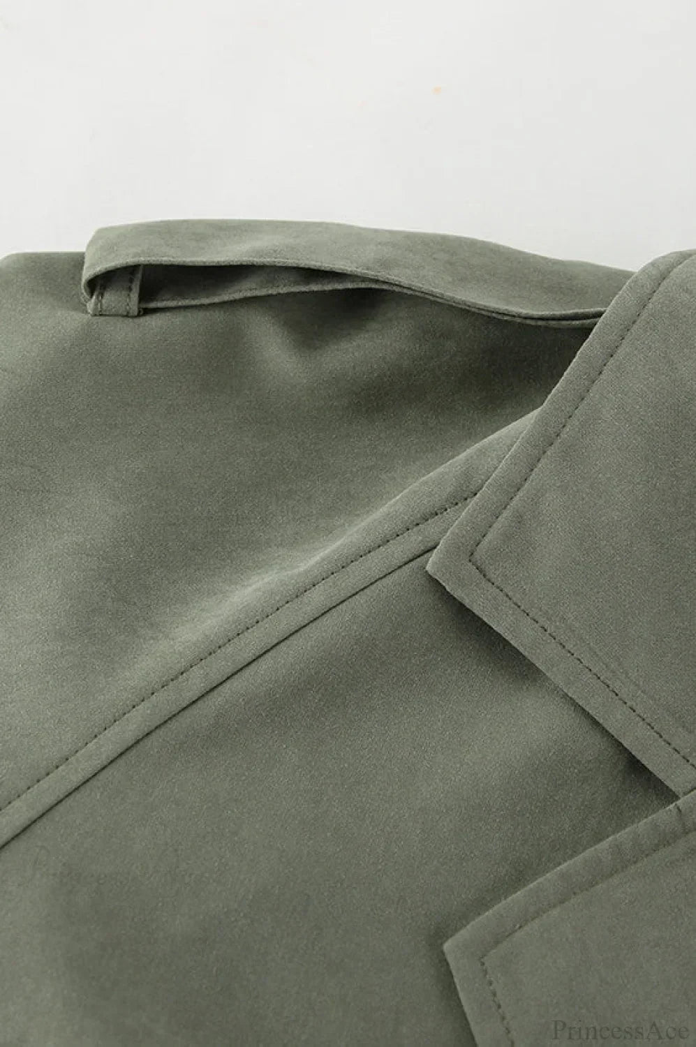 Lazy Casual Chic Wide Collar Tie Waist Trench Coat