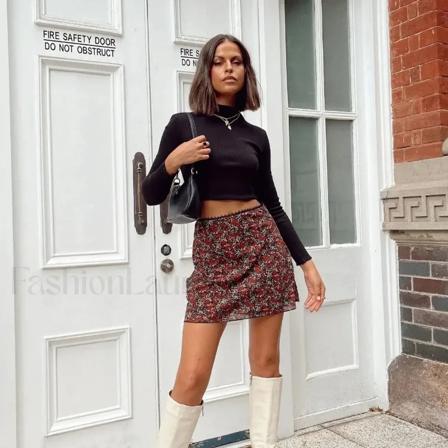 Leopard Mesh Wrap Hip Skirt