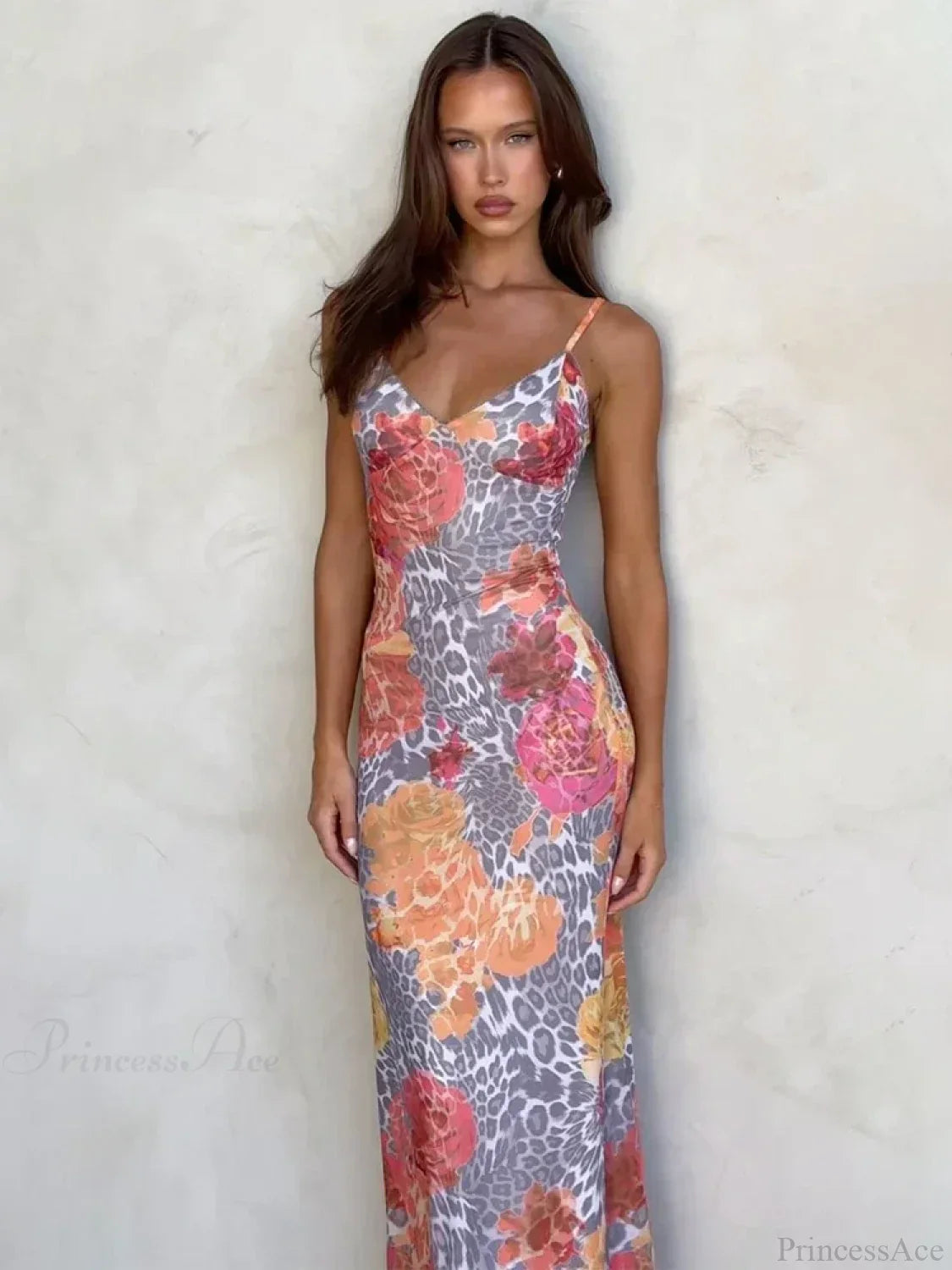Leopard Print Slim Bodycon Vacation Dress