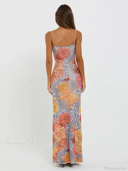 Leopard Print Slim Bodycon Vacation Dress