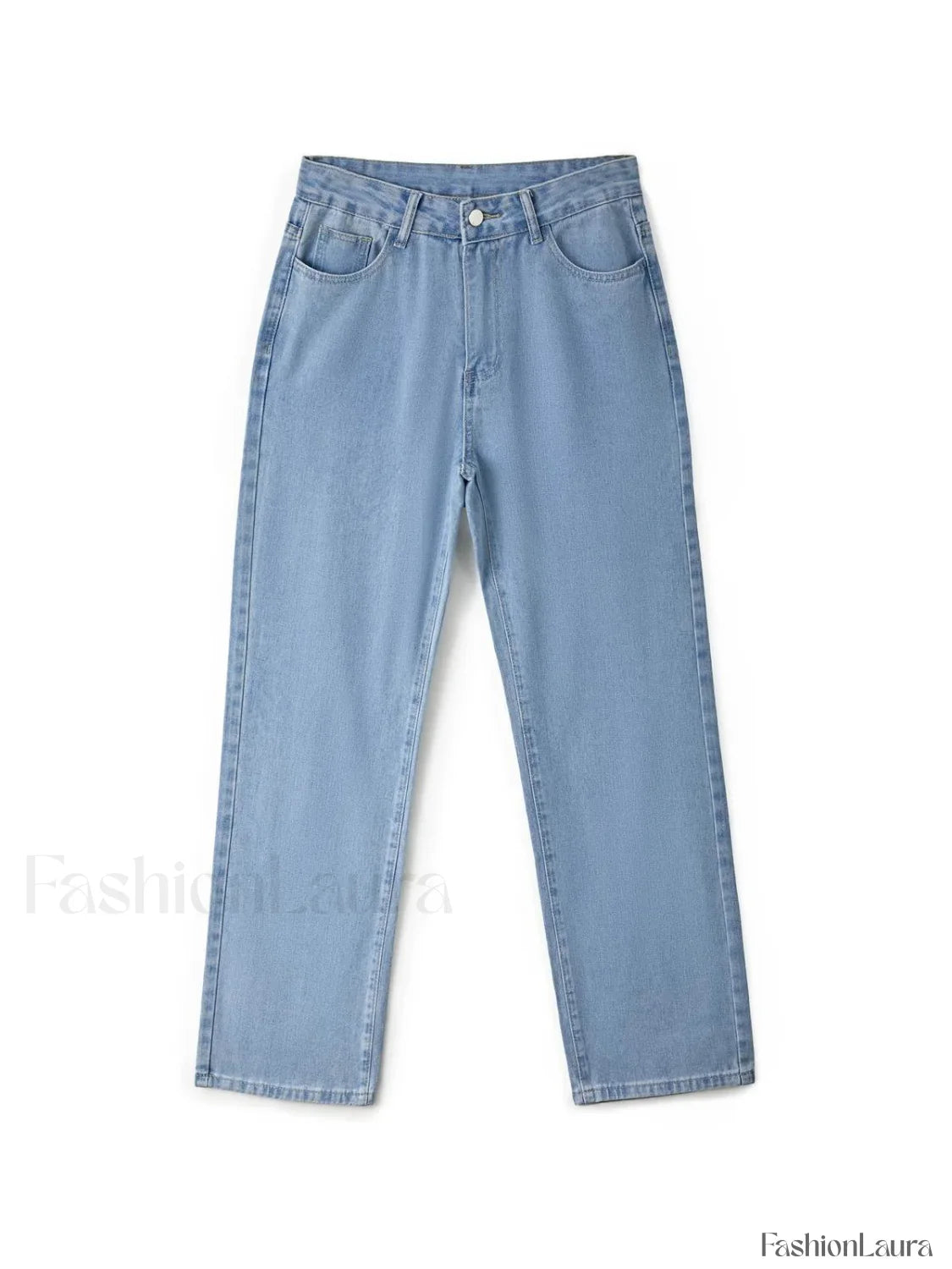 Light Wash Denim Boyfriend Jeans