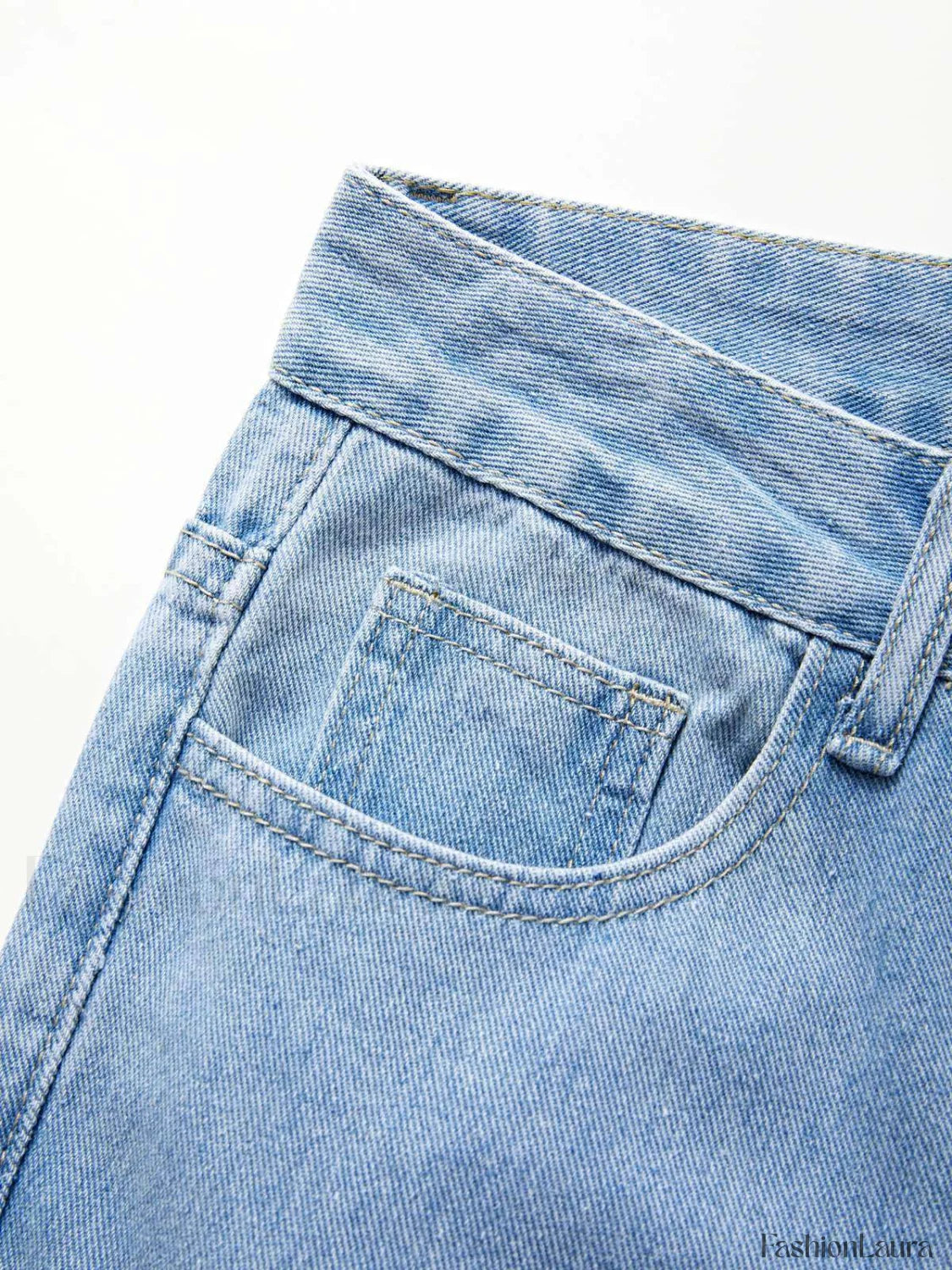 Light Wash Denim Boyfriend Jeans