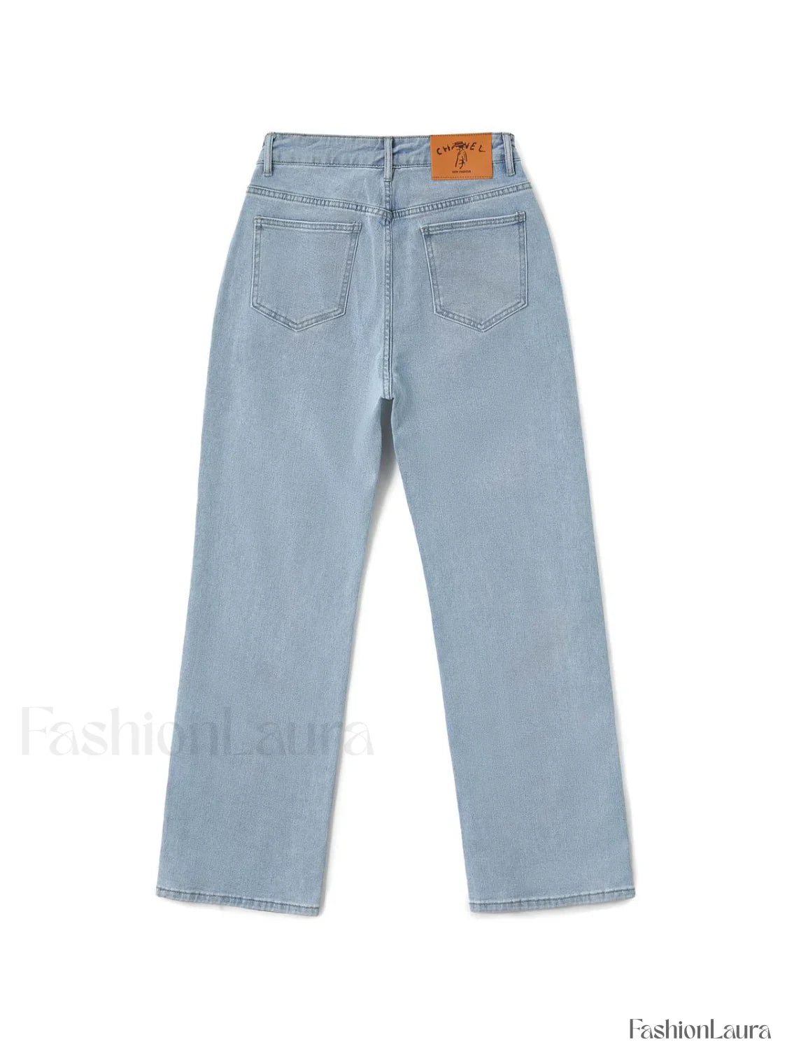 Light Wash Straight Boyfriend Jeans