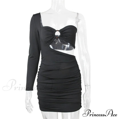 Long Sleeve Black Bodycon Party Dresses