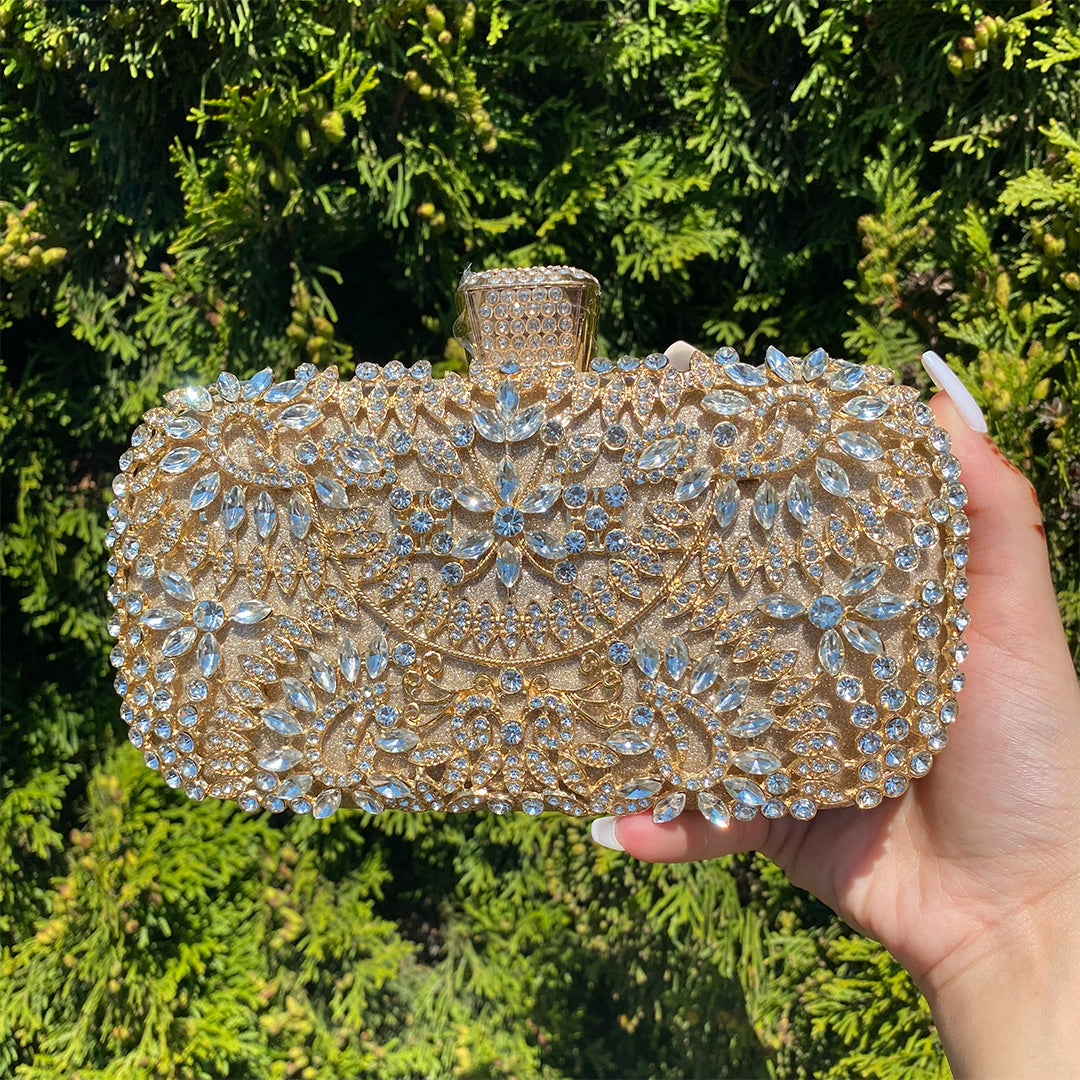 Elegant Floral Clutch Bag