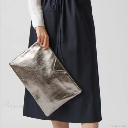 Luxury Designer PU Leather Day Clutch Wristlet
