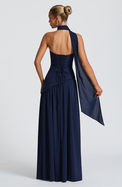 Midnight Elegance Maxi Dress
