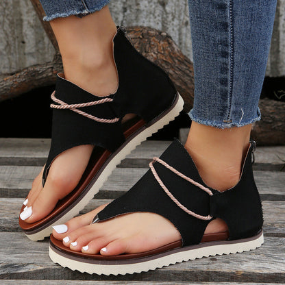 Canvas Sandals | Open Toe | Cushioned Sole