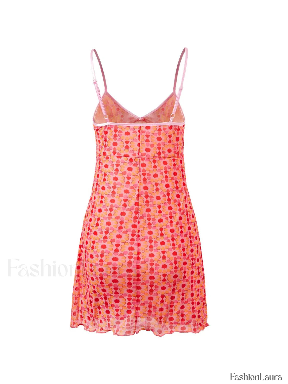 Mesh Floral Mini Dress