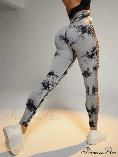Mesh Out High Waist Push Up Yoga Gym Legging
