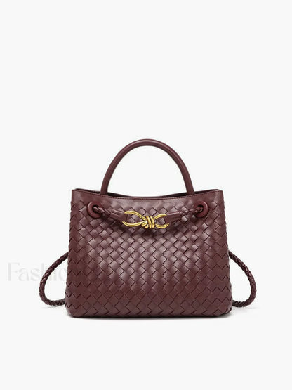 Metal Twist Detail Handle Bag