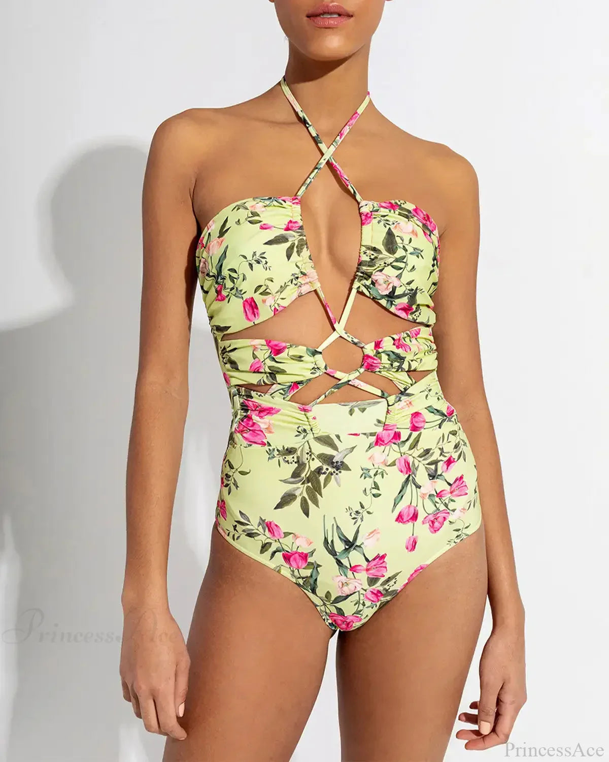Milky White Cut-out Elegant Body Fit One Piece
