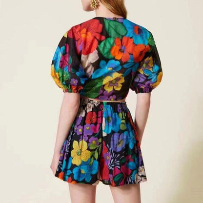 KittenAlarm - Minda Floral Shorts Set