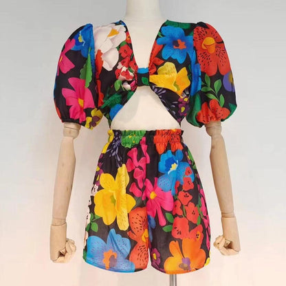 KittenAlarm - Minda Floral Shorts Set