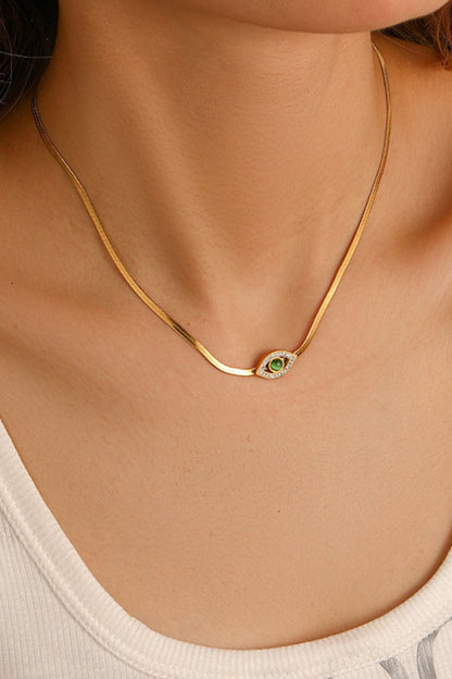 Demon's Eye Titanium Steel Necklace