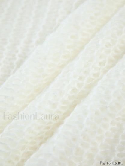 Open Knit Graceful Oversized Sweater