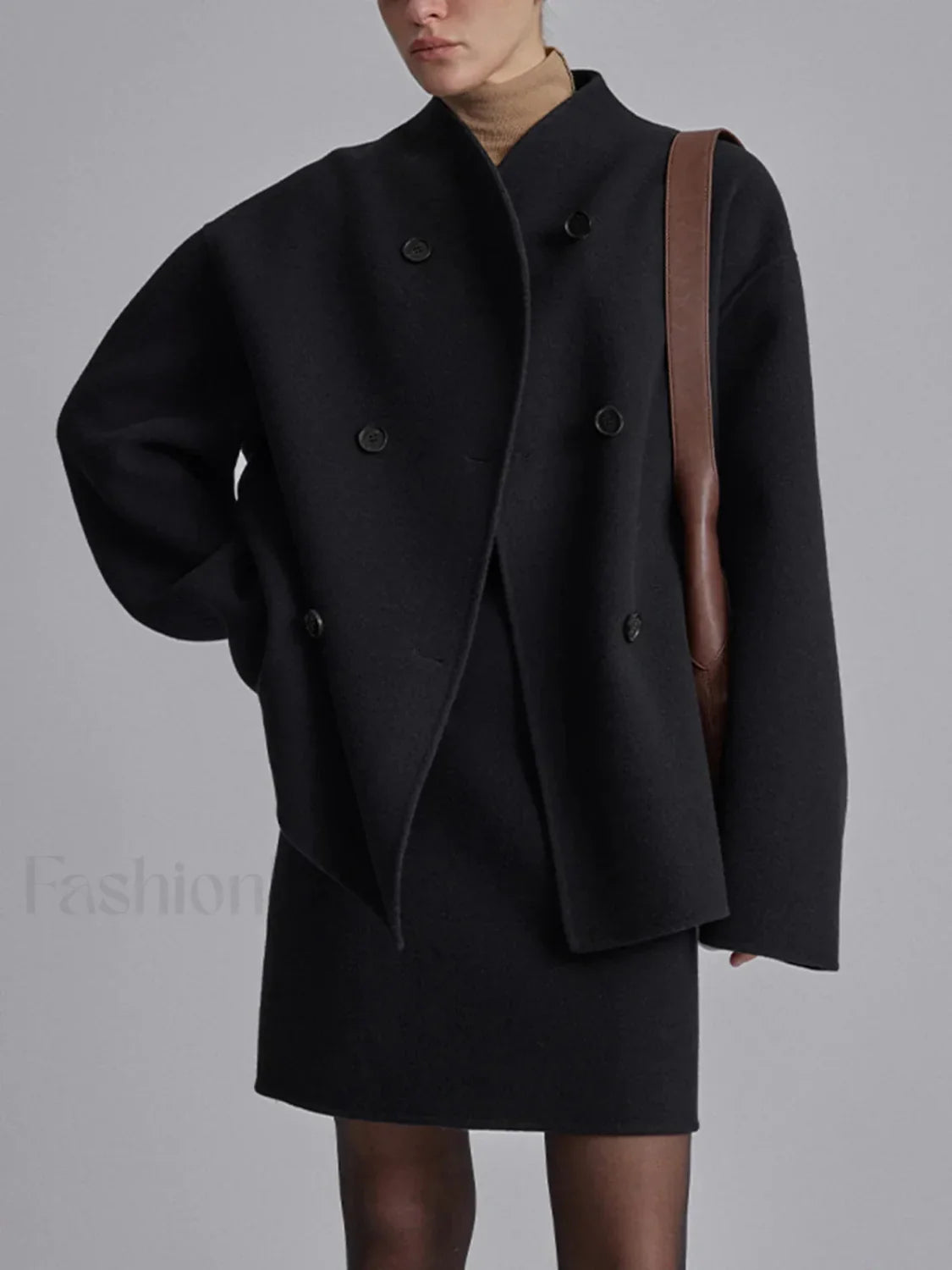 Oversized Charming Button-Down Jacket