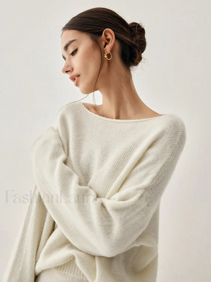 Oversized Sweater Two Trendy Piece Skirt Set