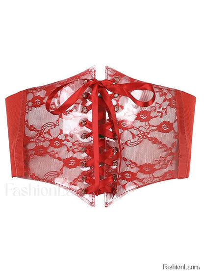 Patchwork Lace Corset Top