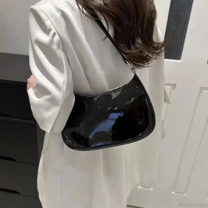 Patent Leather Versatile Fashion Shoulder Bag