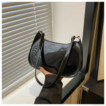 Patent Leather Versatile Fashion Shoulder Bag