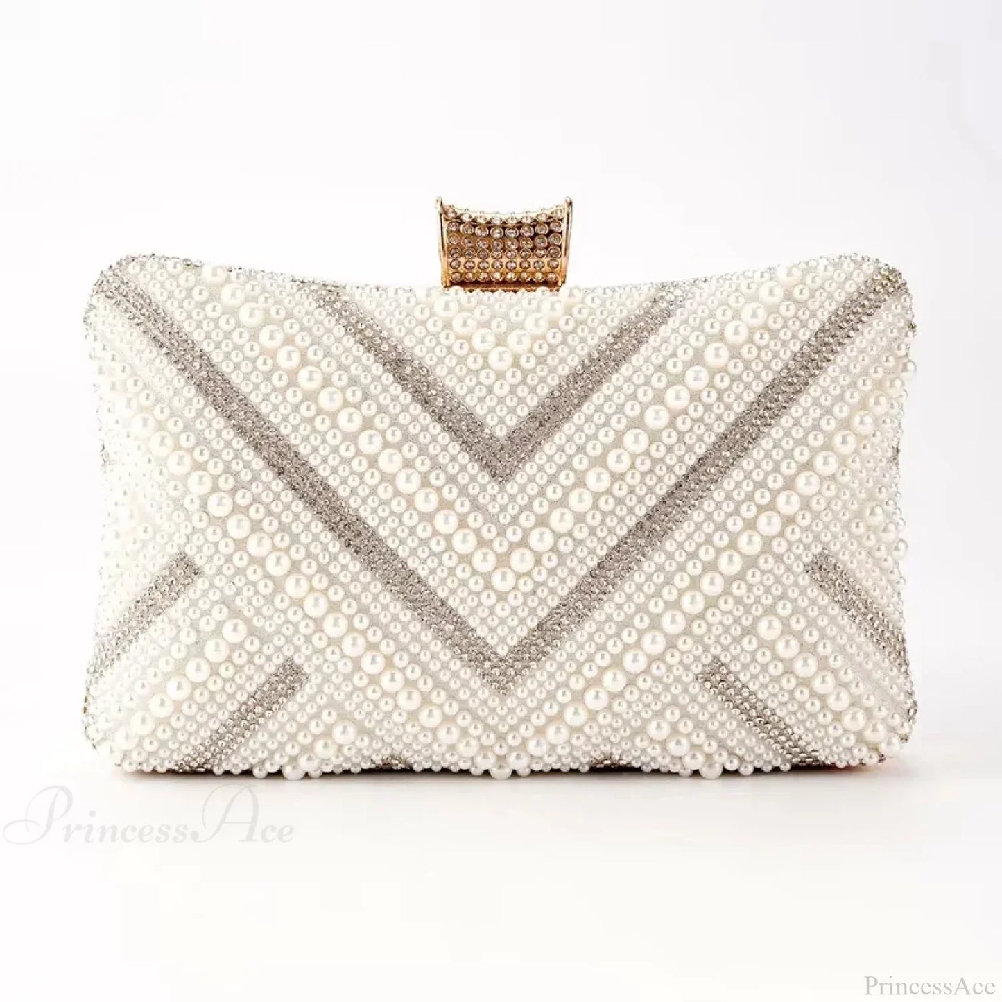 Pearl Diamond Wedding Evening Clutch Wristlet